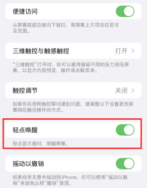 革吉苹果授权维修站分享iPhone轻点无法唤醒怎么办 