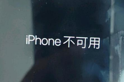 革吉苹果服务网点分享锁屏界面显示“iPhone 不可用”如何解决 