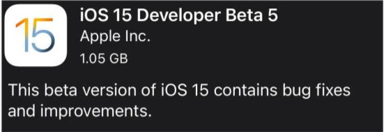 革吉苹果手机维修分享如何升级到iOS15.0 beta5 